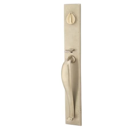 Emtek Tumbled White Bronze Handleset 451613BZRNTWB 451613BZRNTWB